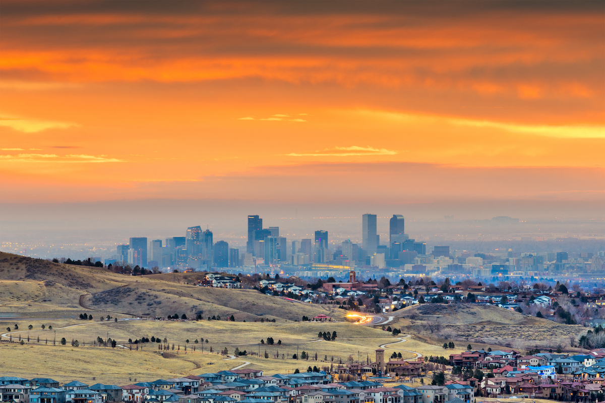image of the denver metro area and front range covered by our mitigation services